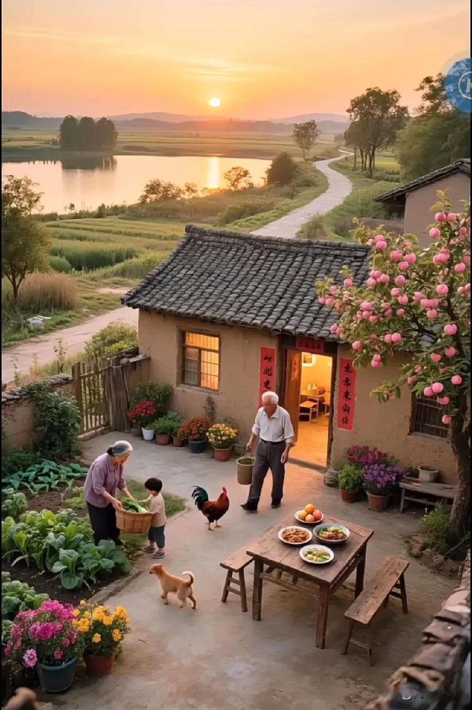 《浣溪沙·晚岁闲情》
 
鬓上霜华又何妨，
童心依旧似春光。
糊涂遇事也疏狂。