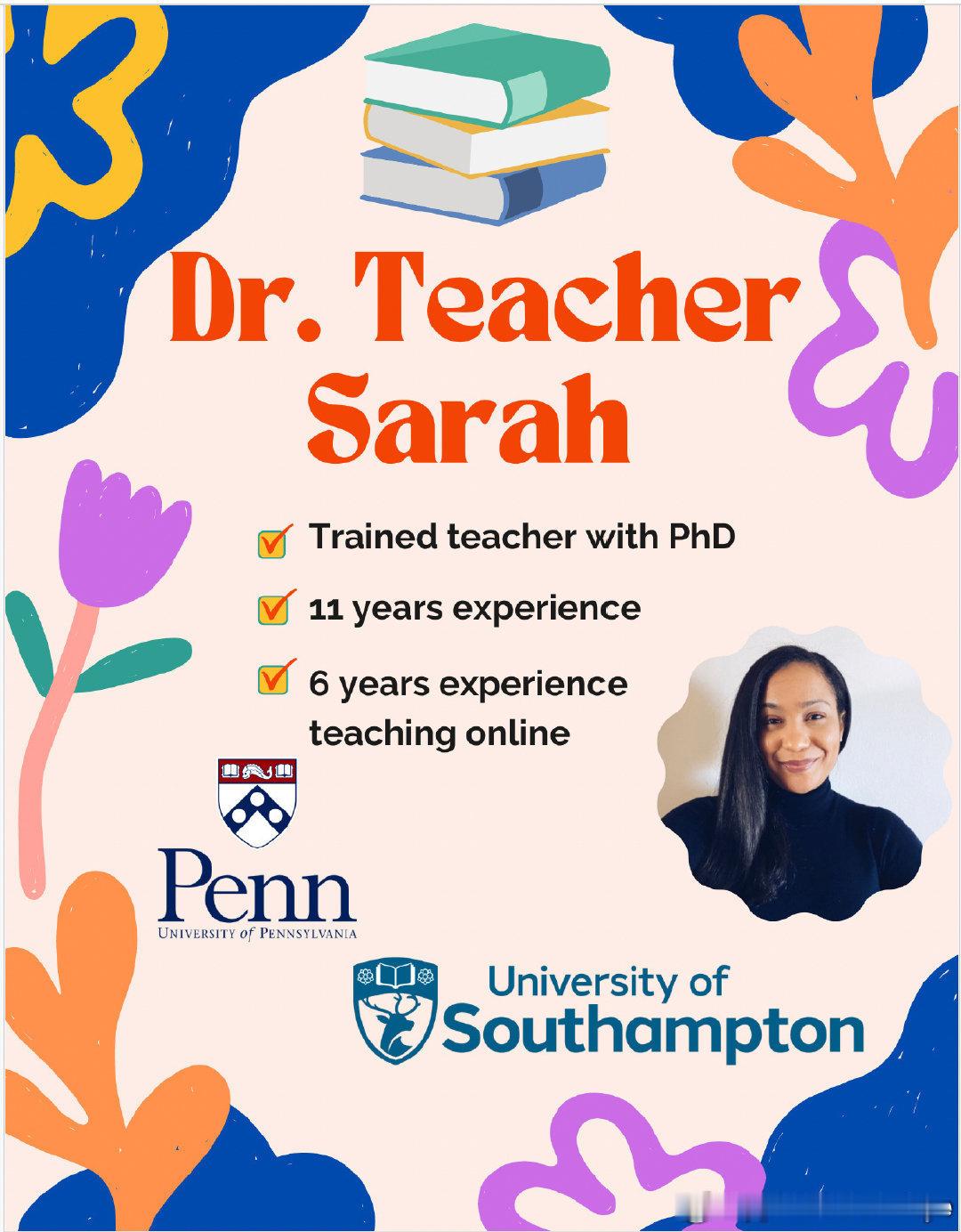 Dr. Sarah 2026年6月英语读写营的安排出来啦（一共三节课，适合儿童和