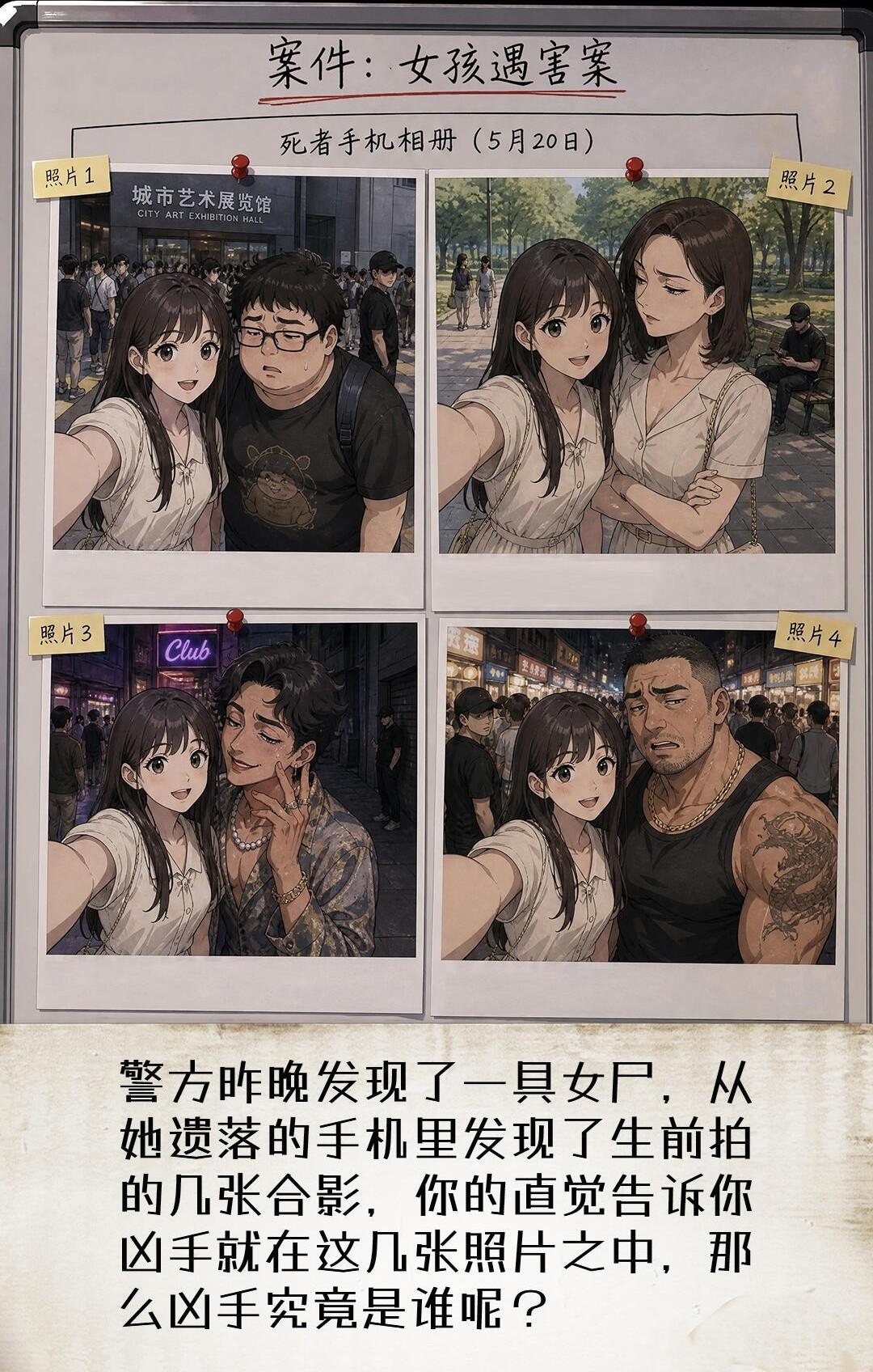 各位福尔摩斯们，你看出来谁是凶手了没？