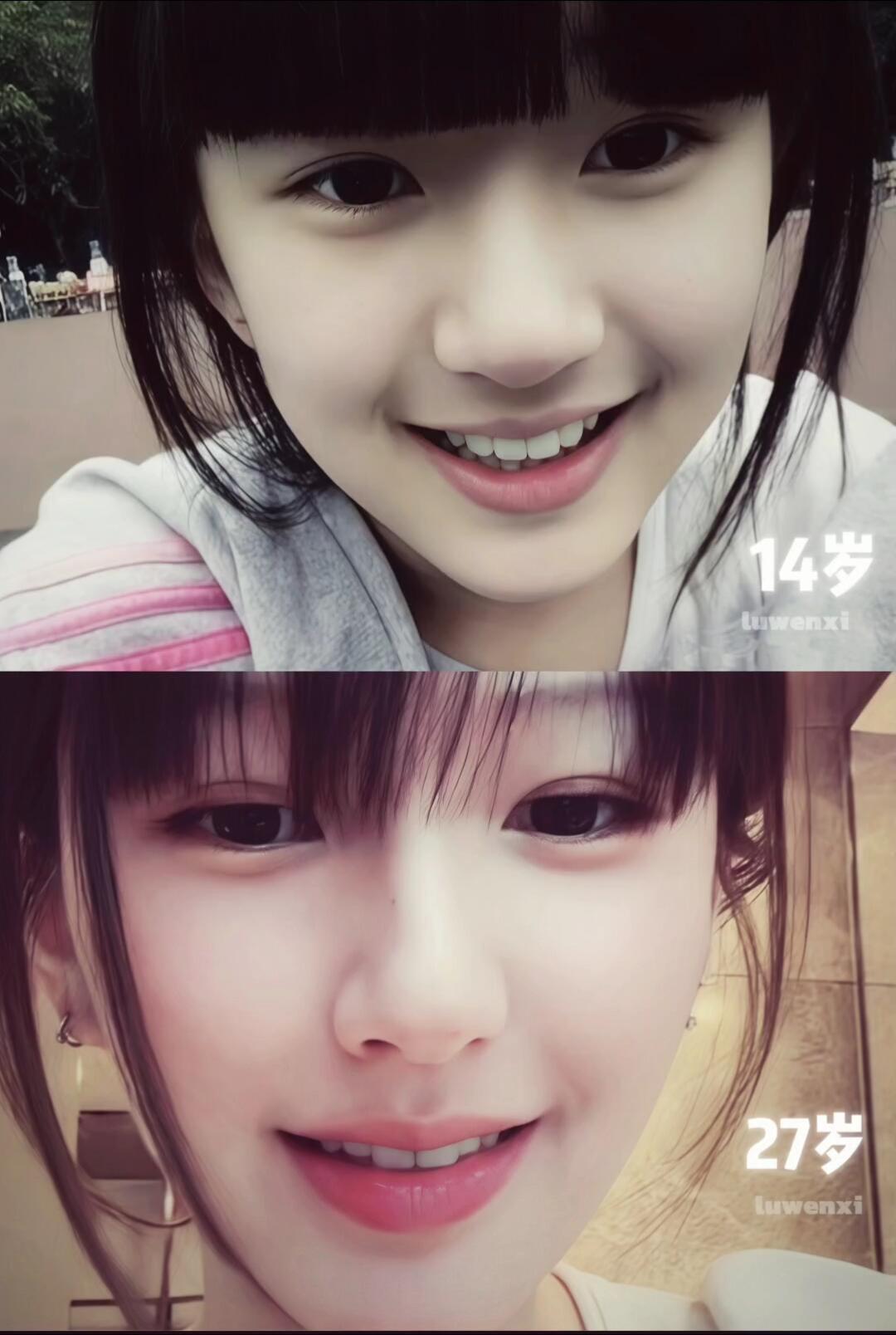 时间褪去了你的青涩，但依然如初的眉眼赵露思
