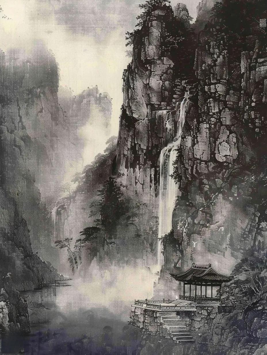 仙境山水，古风亭台，世外桃源 ……