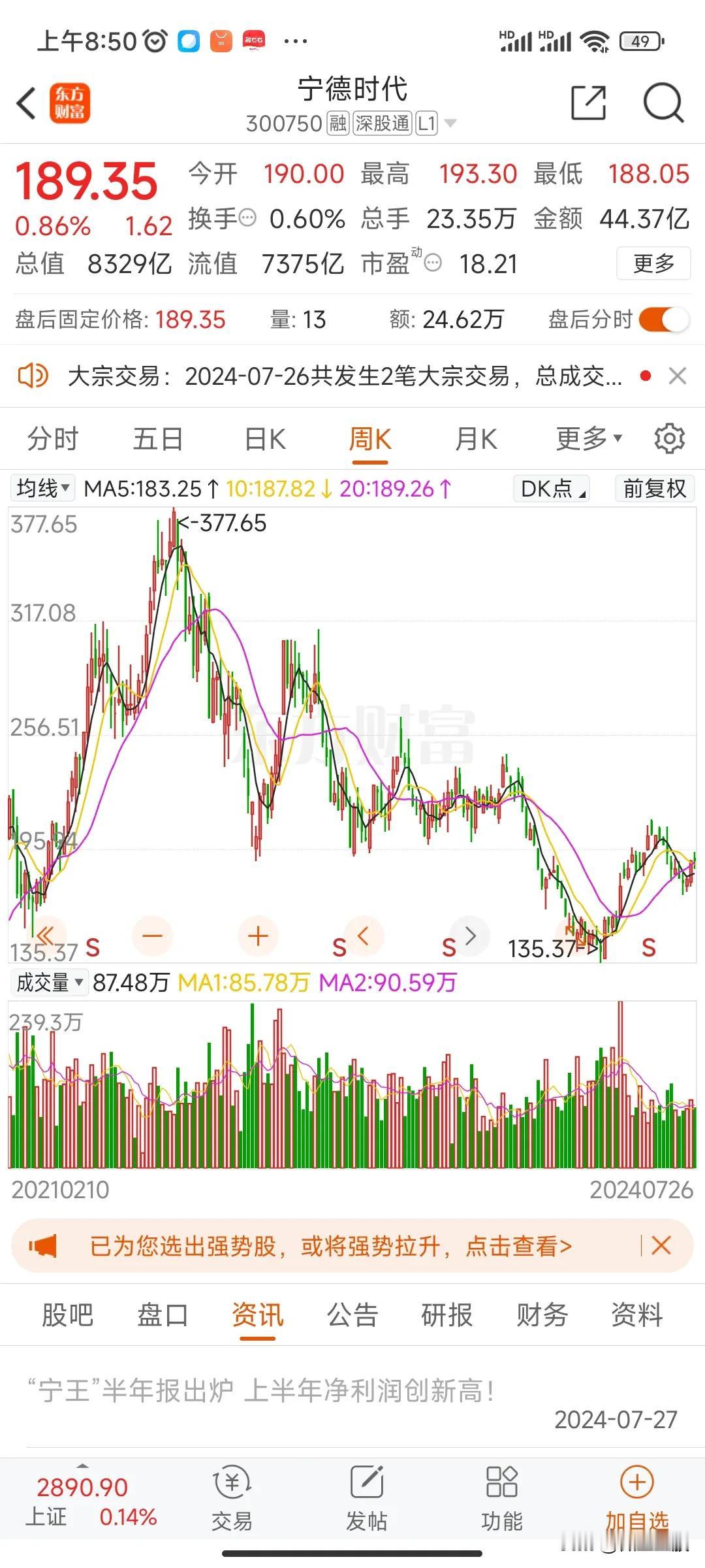 宁德时代公布业绩了，归母净利润实现了两位数增长。业绩增长归因于动力电池及储能领域