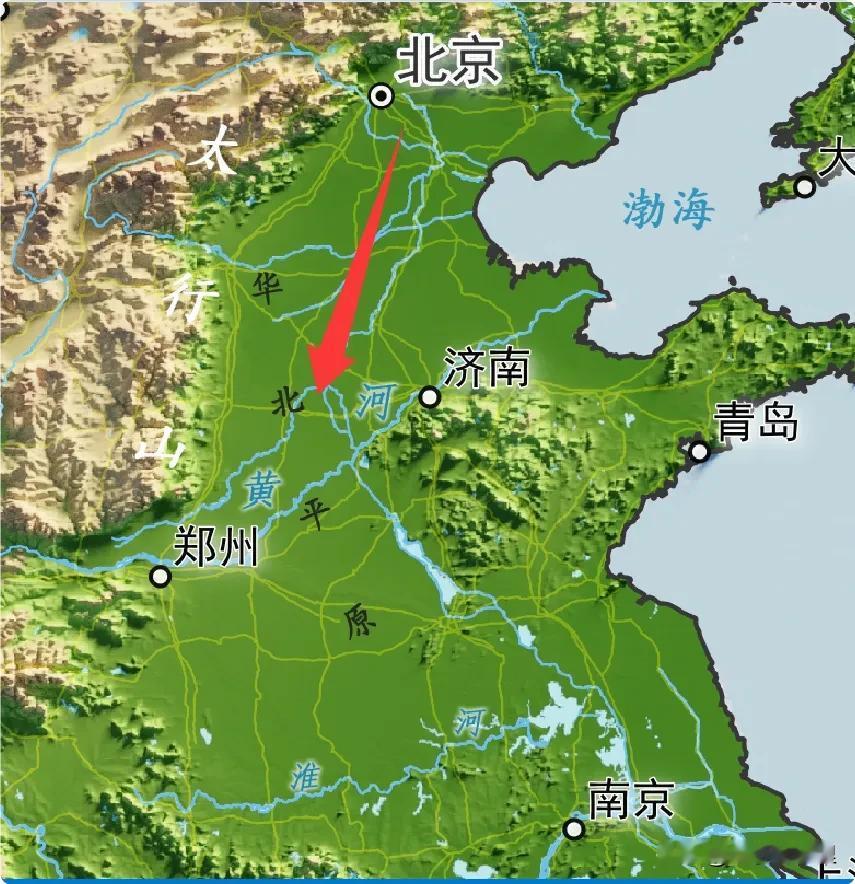 一马平川的华北平原，为什么中央没有大城市？
华北平原一望无际，平坦得像是用尺子画
