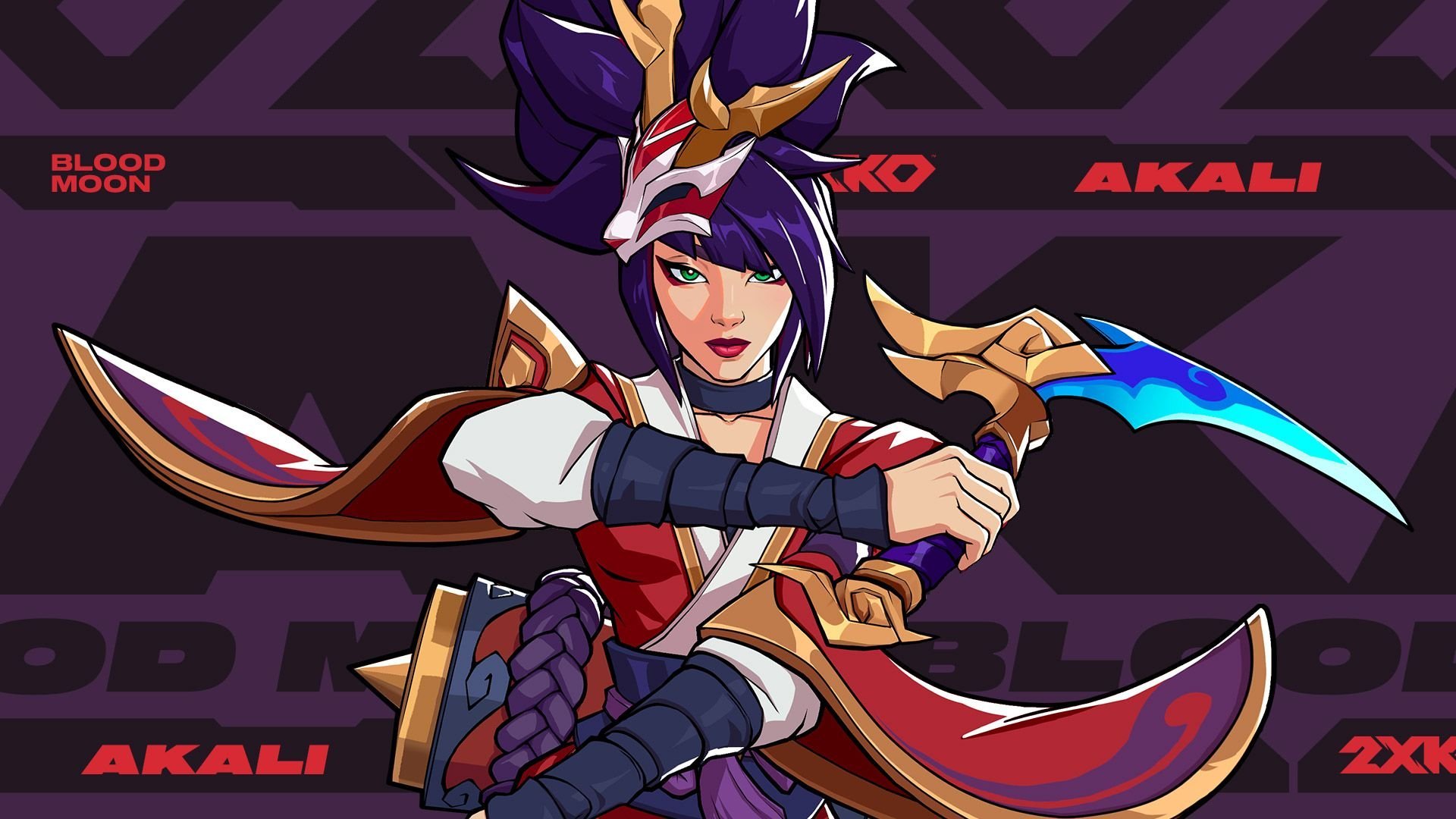 拳头格斗游戏《2XKO》腥红之月 新皮肤英雄联盟