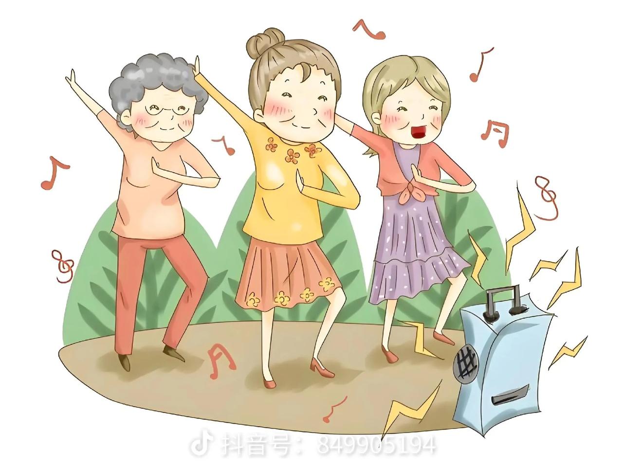 白天带娃、做饭、做家务，一天下来累得慌，晚上跳跳舞，既能活动筋骨，又能跟老姐妹老