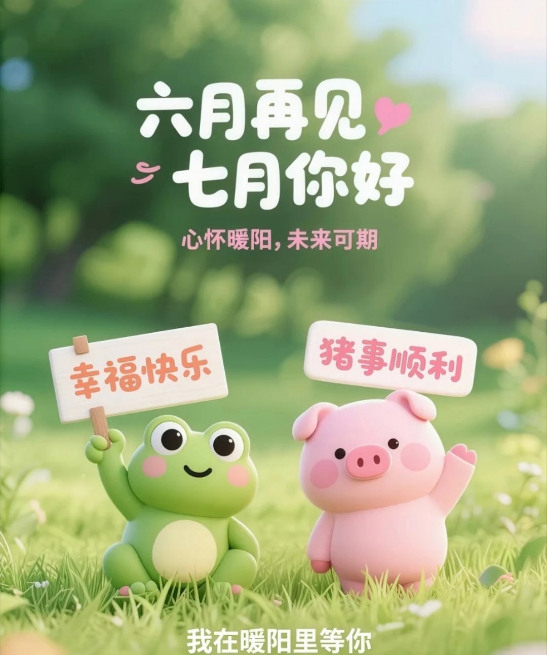 创作活力分 六月再见，七月你好，六月最后一天，七月如约而至，愿所有美好都如期而至