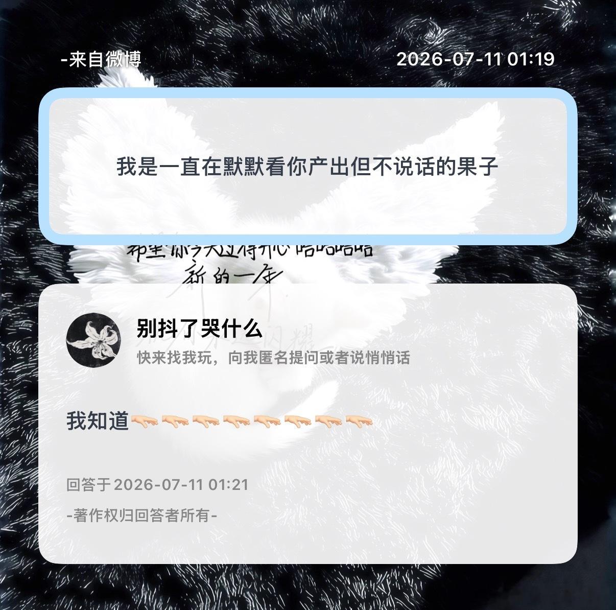 讲过话的、没讲过话的  我都在乎谢谢你们看，谢谢我们在爱着橹穆。 