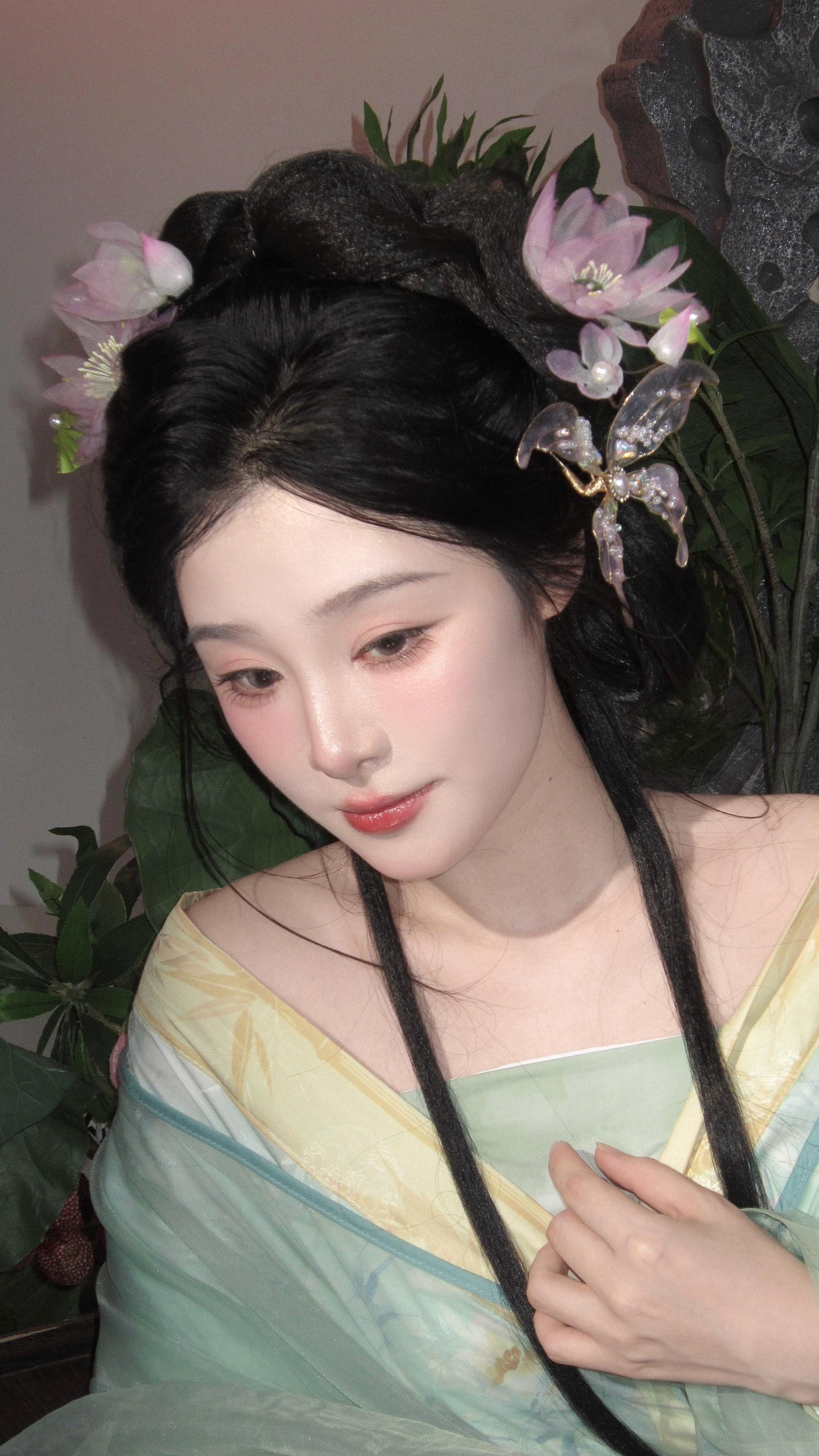 汉服妆造 妆造 古风 汉服发型