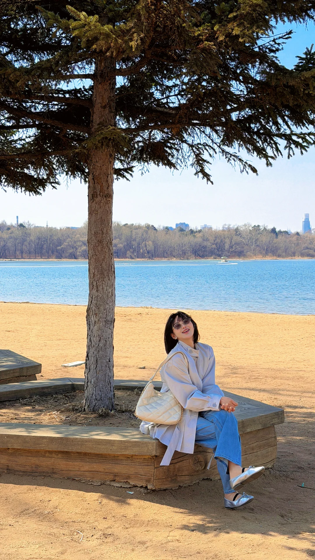 长春的蓝湖沙滩｜被这棵树治愈了🌳