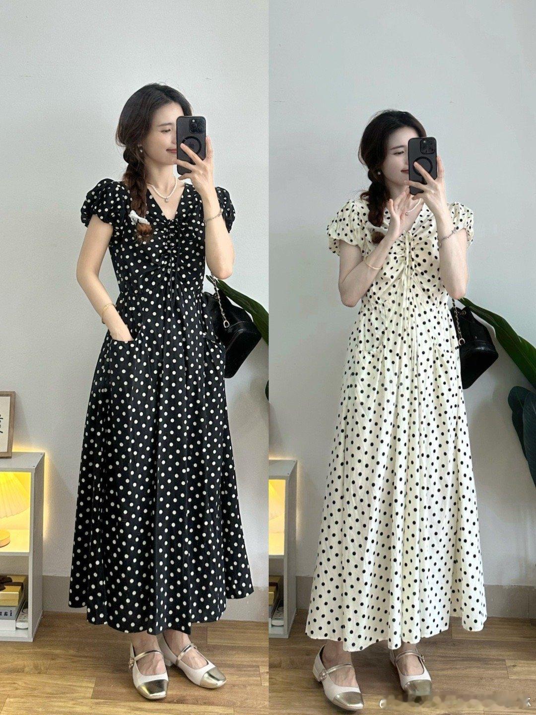 新品[微风][微风]收腰打揽的一条小长裙，版型巨显瘦。 ​​​