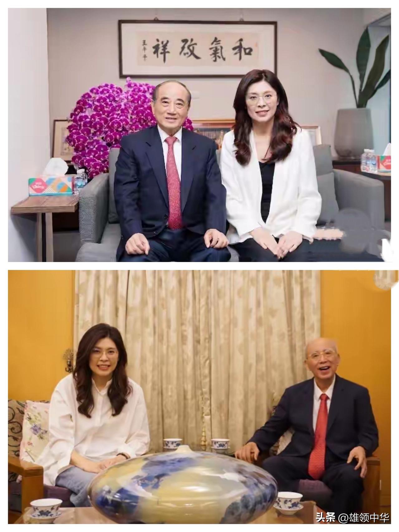 在台岛，国民党主席郑丽文在登陆前，分别请益了王金平及吴伯雄，并得到了这两位重量级