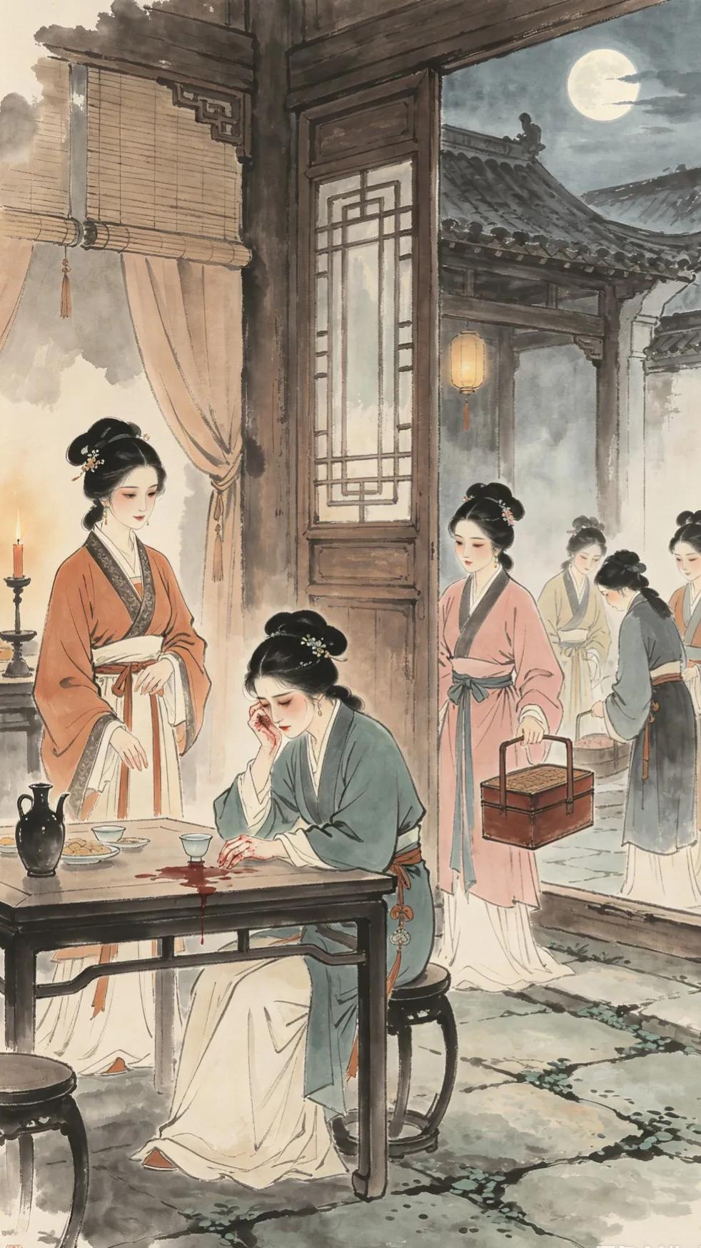 潘金莲这是怎了？走到哪里，就跟那里人不合。
武松不合她，她不合武大。
现在她嫁入