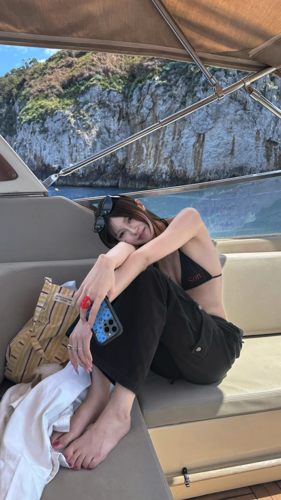 晕船吐了两次拍的照片
