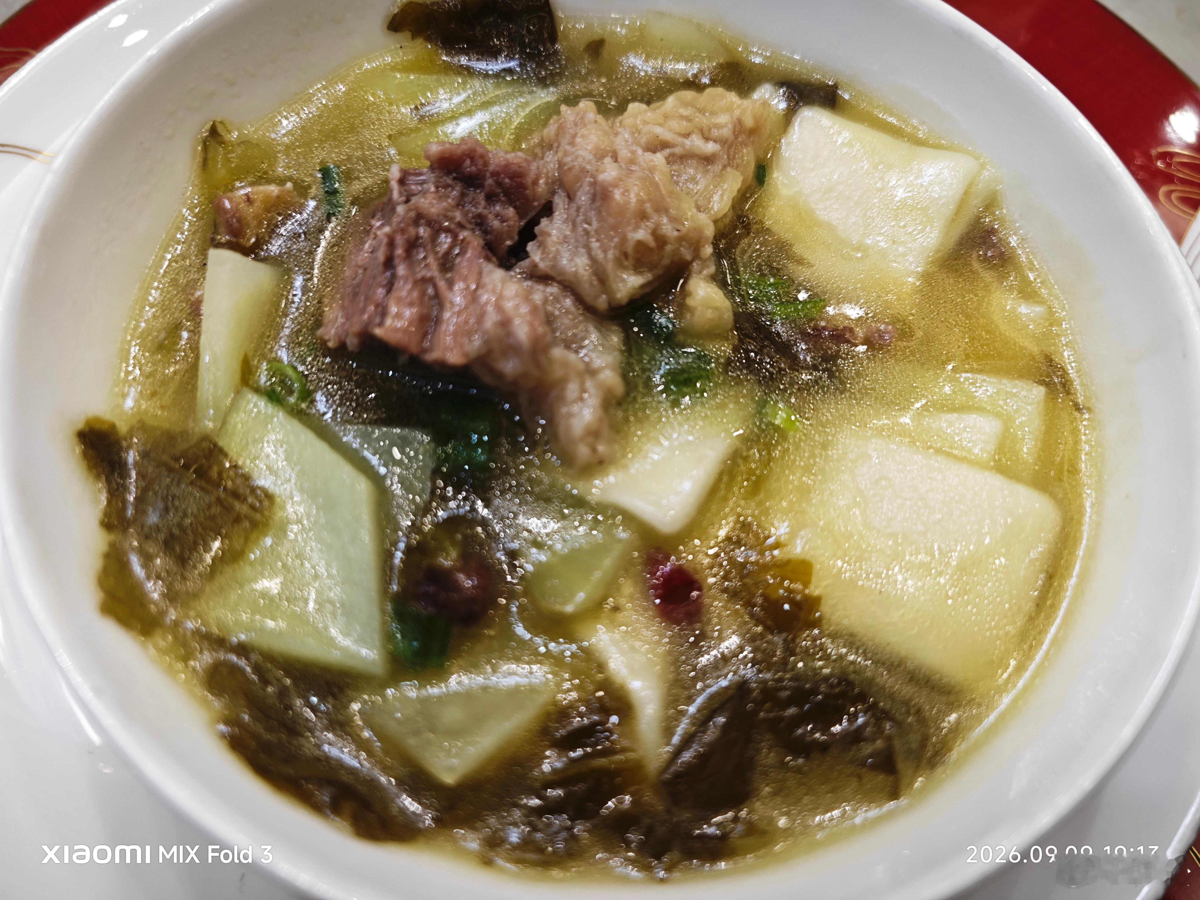 阿坝高原的牛肉面，十分美味。 ​​​