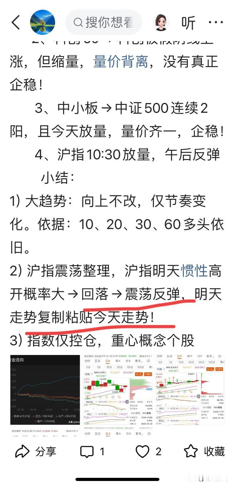 1月23日午盘
          沪指放量，今天复制昨天走势，下午继续高走！