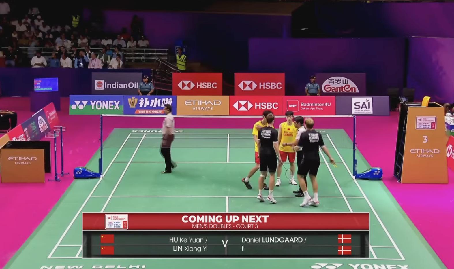 林祥毅/胡珂源🇨🇳 vs 🇩🇰伦加德/麦斯，比赛即将开始！2026年羽毛