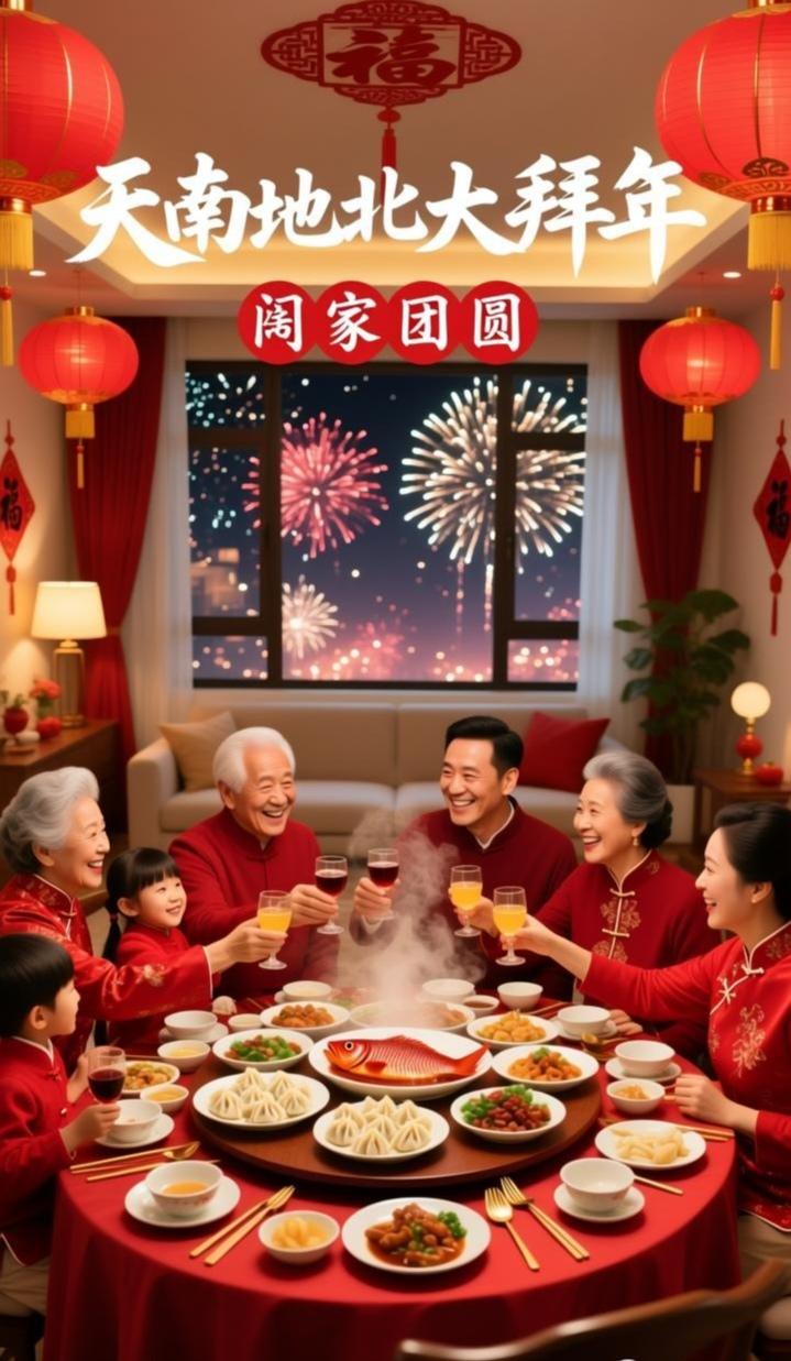 天南地北，不过是一张车票的距离；
拜年祝福，却是最长情的告白。
无论此刻你身在何