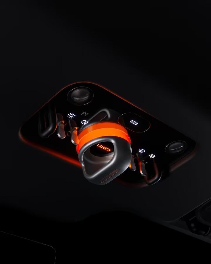 苹果设计师设计的内饰，喜欢吗？法拉利昨天发布了全新电动跑车的内饰设计名字叫做法拉