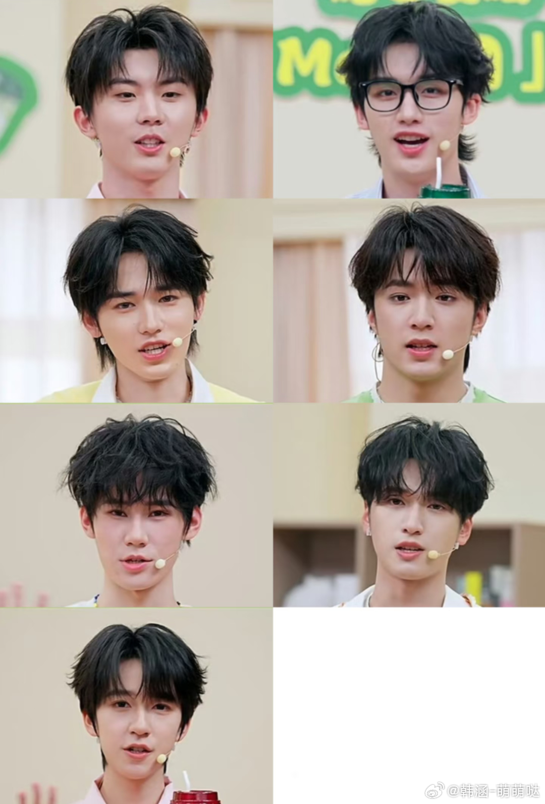 时代少年团meco直播怼脸截图马嘉祺、丁程鑫、宋亚轩、刘耀文、张真源、严浩翔、贺