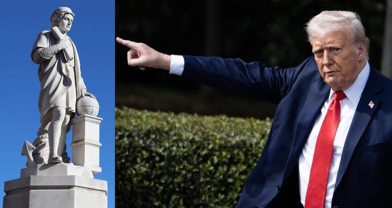 突发新闻：特朗普计划在白宫草坪上重建被推倒的种族主义刽子手雕像，以此作为一场明目
