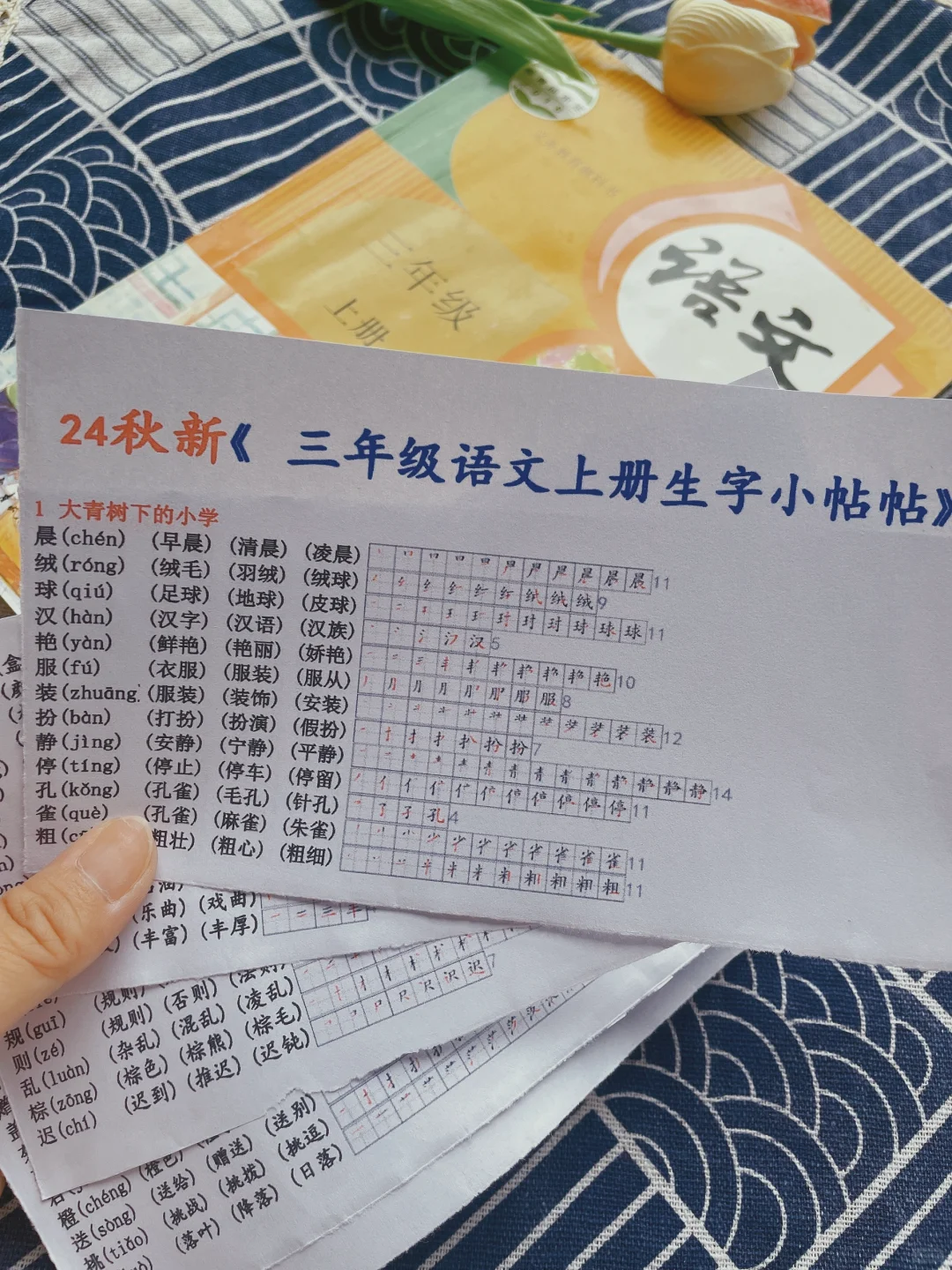 三年级生字组词笔顺笔画课课贴，超好用👍