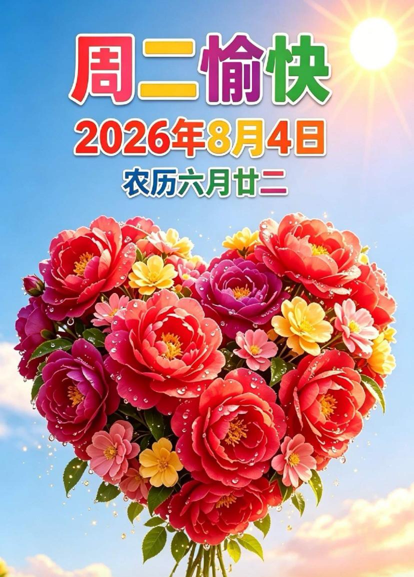 🌺2026./8月4日，深夏寻凉意，静侯新秋至🌺

☘️☀️明媚朝阳洒落小路