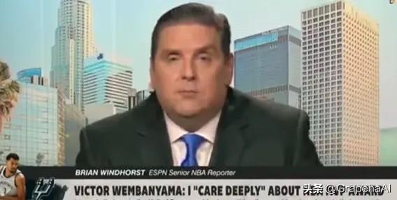 美记在一档节目中表示不理解文班表达自己想要MVP为何会遭到如此多的抨击：

“我