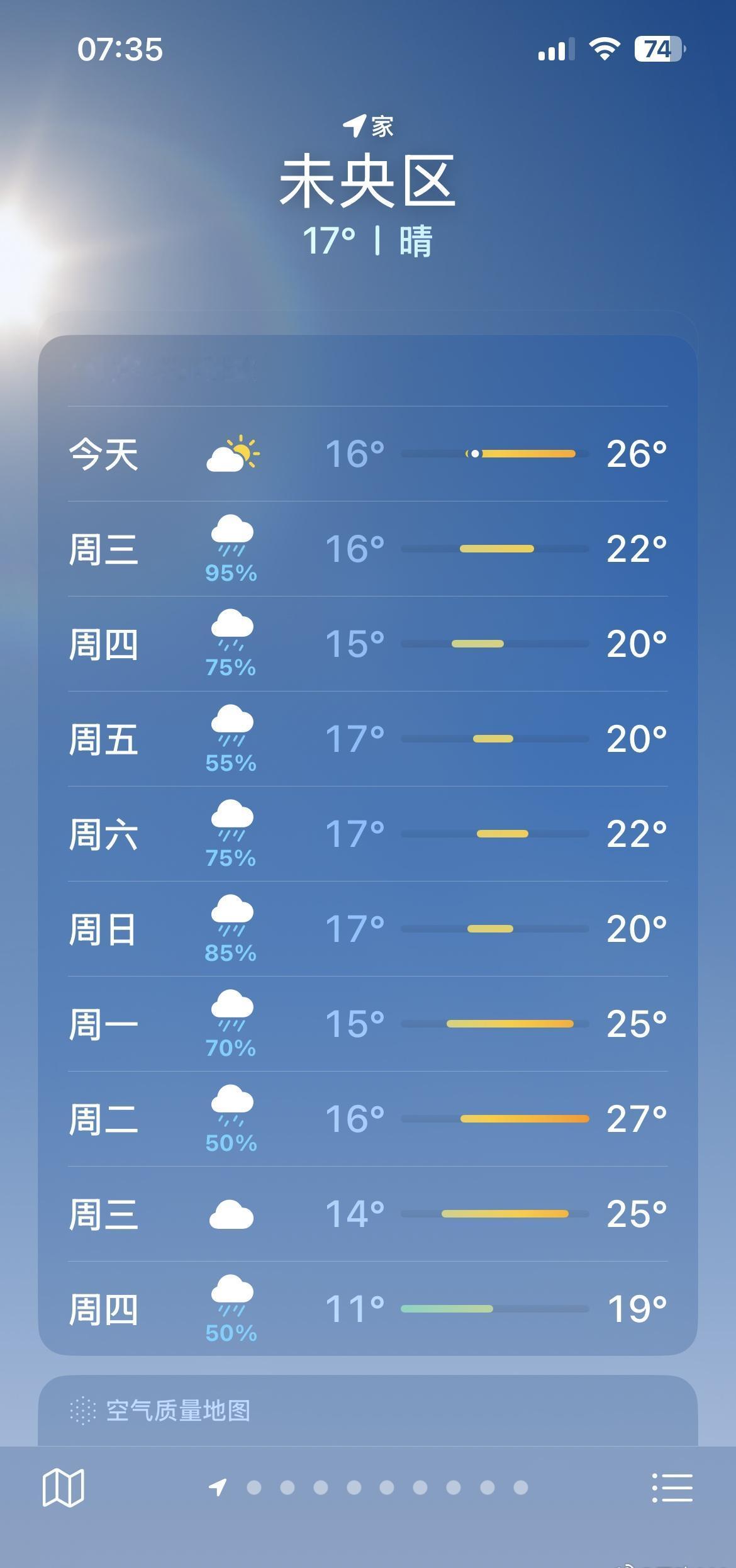 国庆节西安开启下雨模式