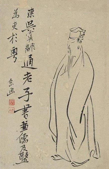 一组戏墨小品，寥寥几笔，古朴高逸Ⅰ清·苏仁山·绘
