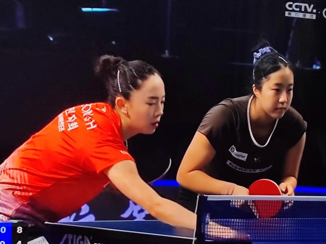 Wtt果阿站常规挑战赛中:女双冠亚军在韩国两对组合田志希/申裕斌、朱芊曦/崔孝珠