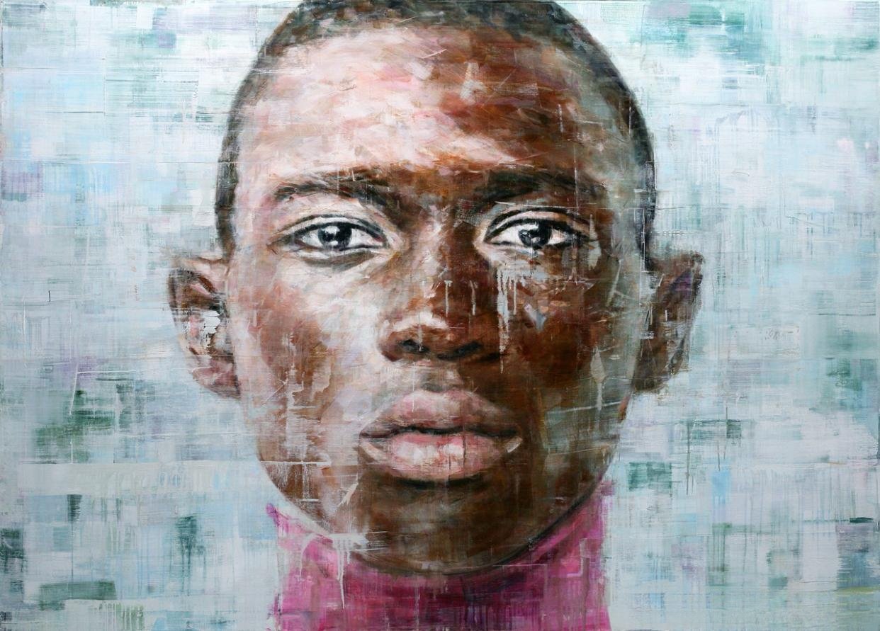 巴西艺术家Harding Meyer在画布上创作的油画肖像作品欣赏风景遇见艺术遇