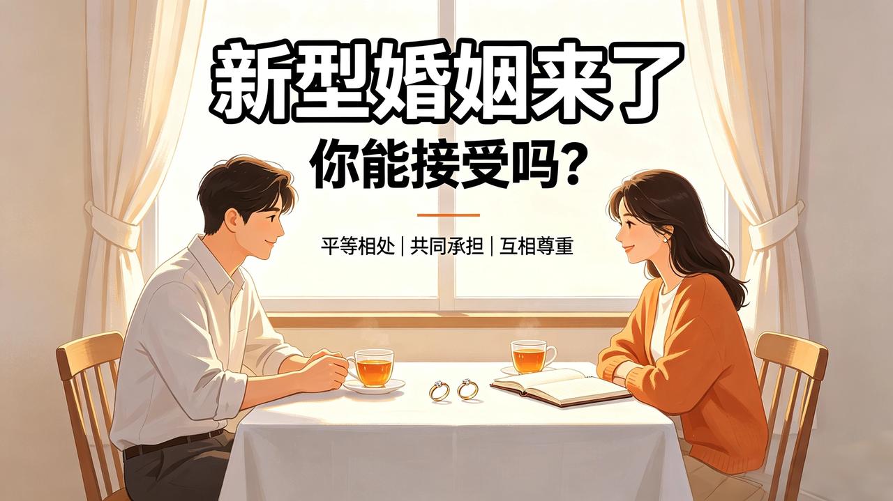 现在网上都在说“新型婚姻”。
两个人结婚，彩礼嫁妆商量着来，各自经济独立，开销一