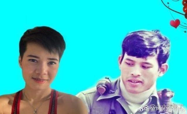 短发的诗妮娜和年轻时的泰王好似兄弟俩，他们长得有点像。长发的诗妮娜好美，是个可帅