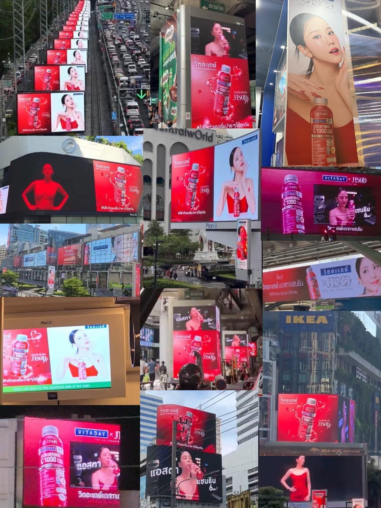 泰国已成JISOO“痛国”，因为到处都是广告💅🏼金智秀