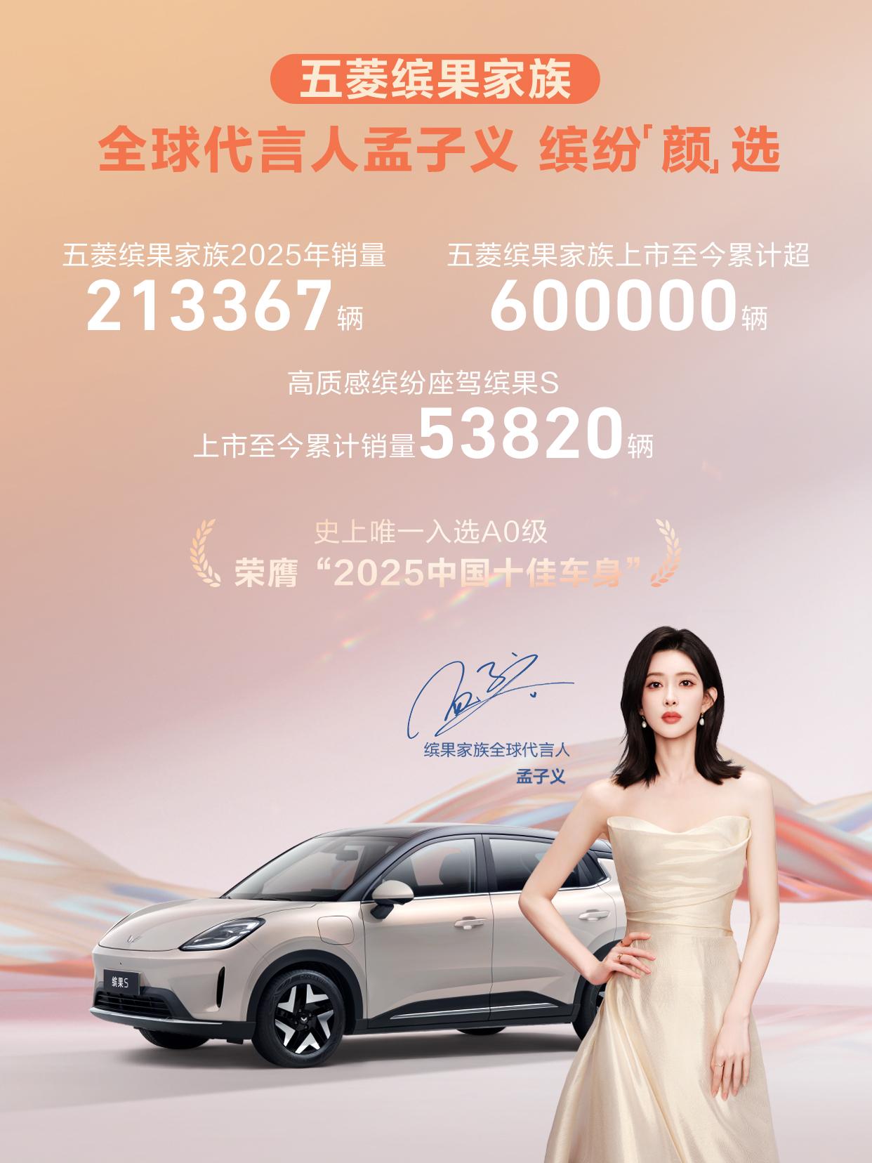 宏光MINIEV继续领跑细分市场，五菱2025年销量再创新高！

近日，各家车企