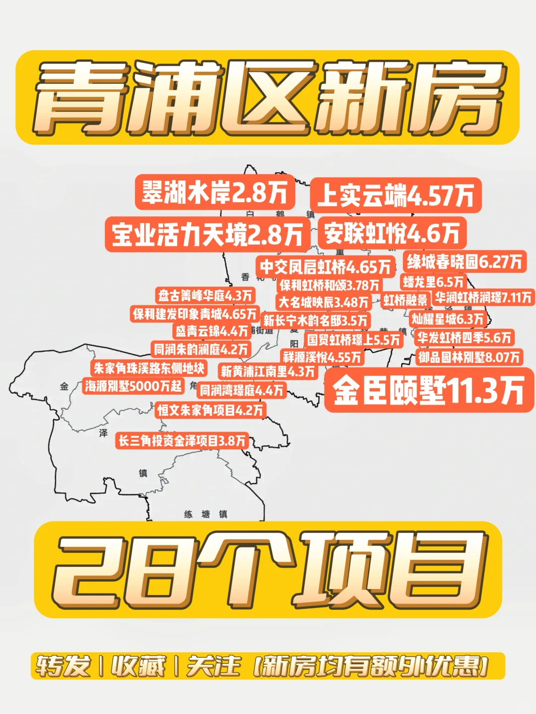【青浦区】竟然28个新盘，徐泾都无人问津❓