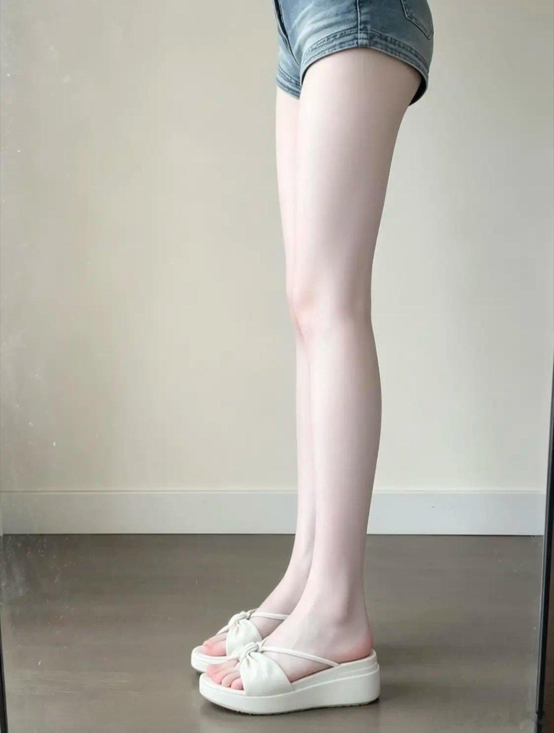 完美腿型 家人们现实中有见过吗？夏天这是目前见过最完美的腿型