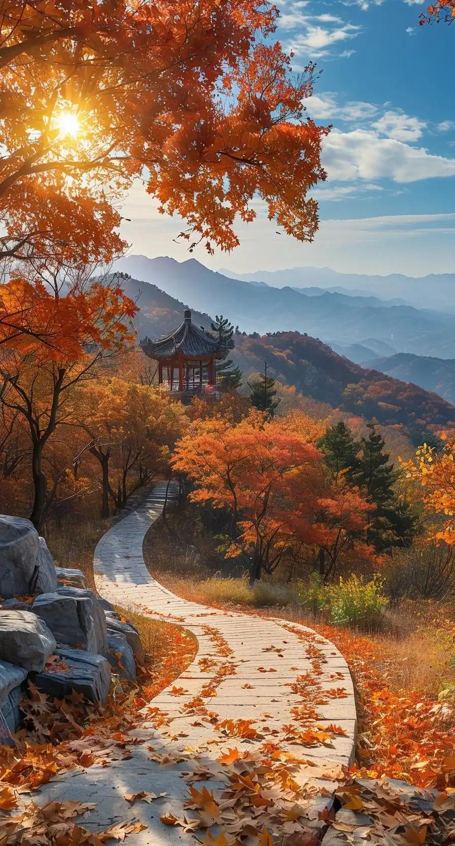 上联：香山落叶秋深处；
------平平仄仄平平仄
下联：？？（小林邀友赐对）
