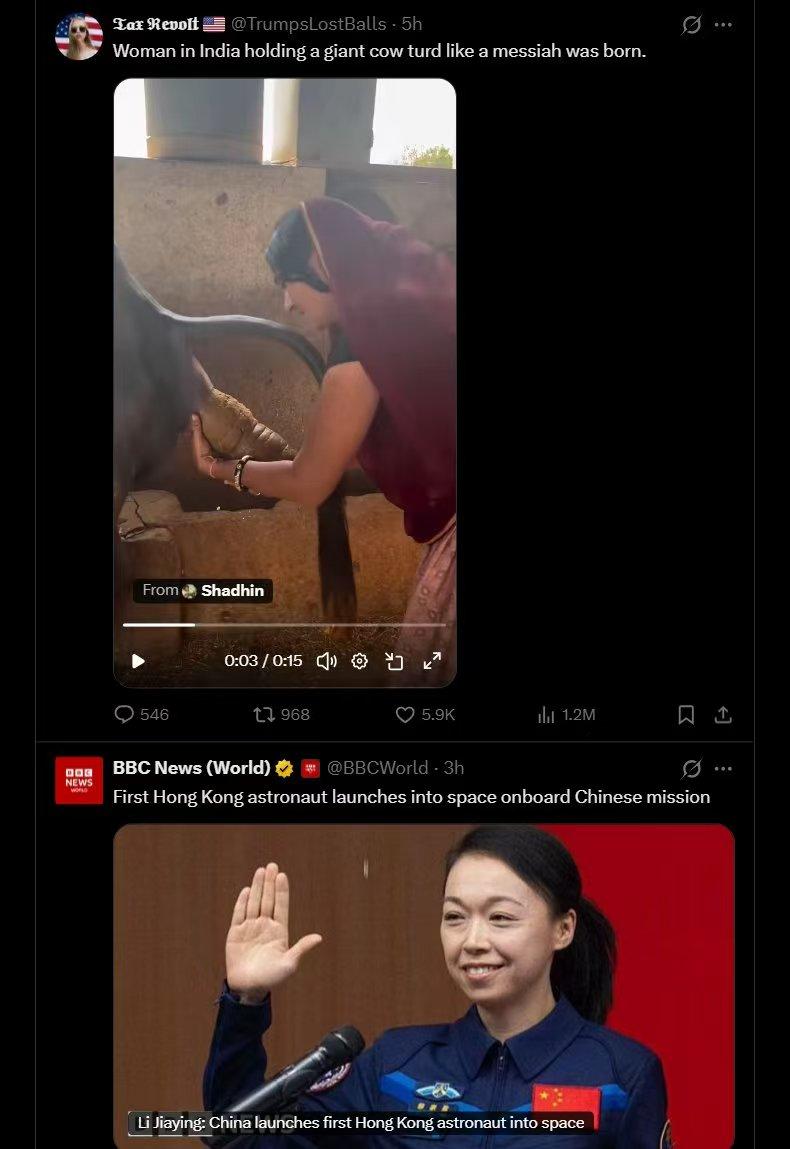 这是来自X算法的顶级同屏暴击！

两大国的女人以这样的方式同屏
印度，女人像对待