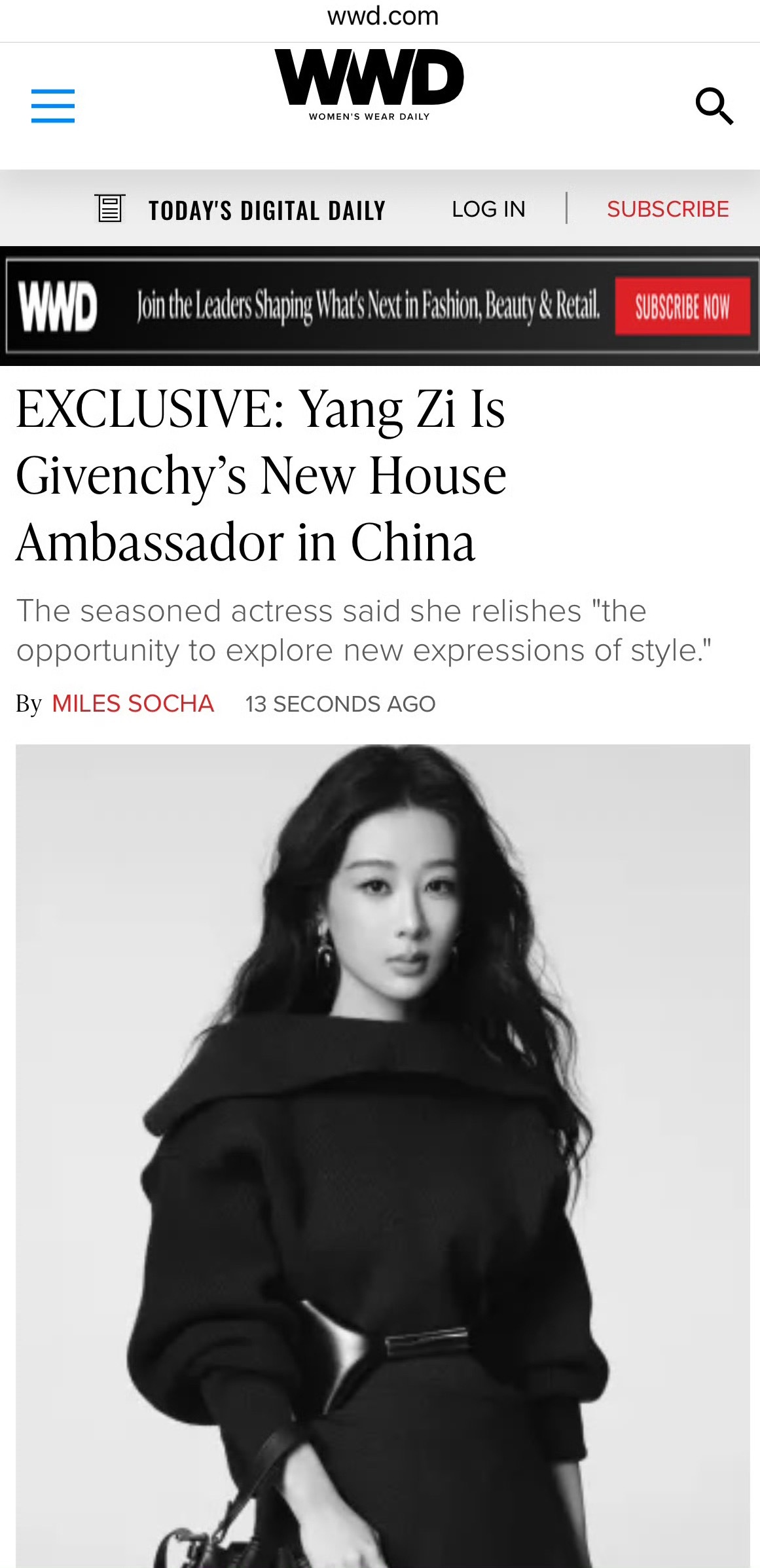 啊啊啊啊啊啊啊啊准备迎接纪梵希品牌代言人杨紫 ​​​