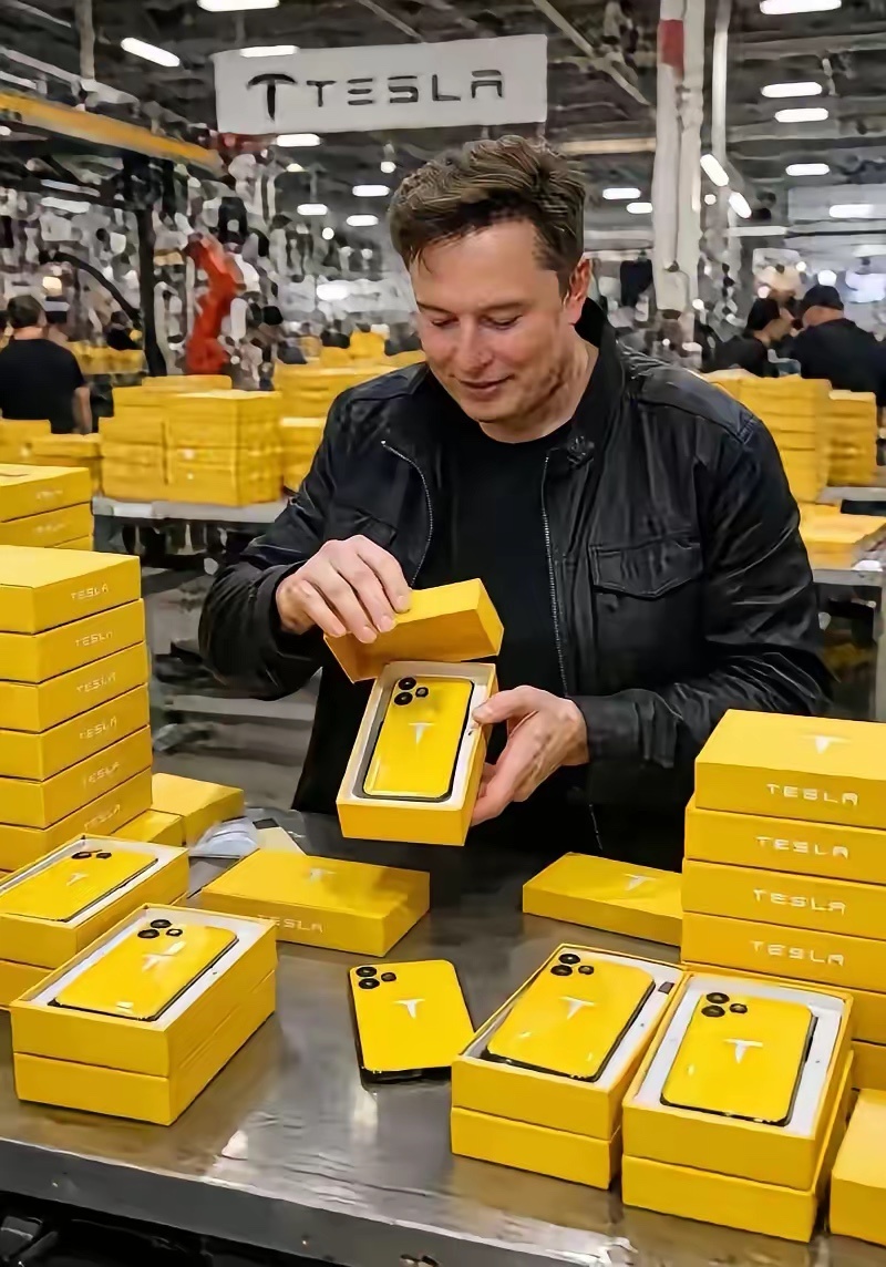 特斯拉如果与iPhone联名，你会买特斯拉手机吗？