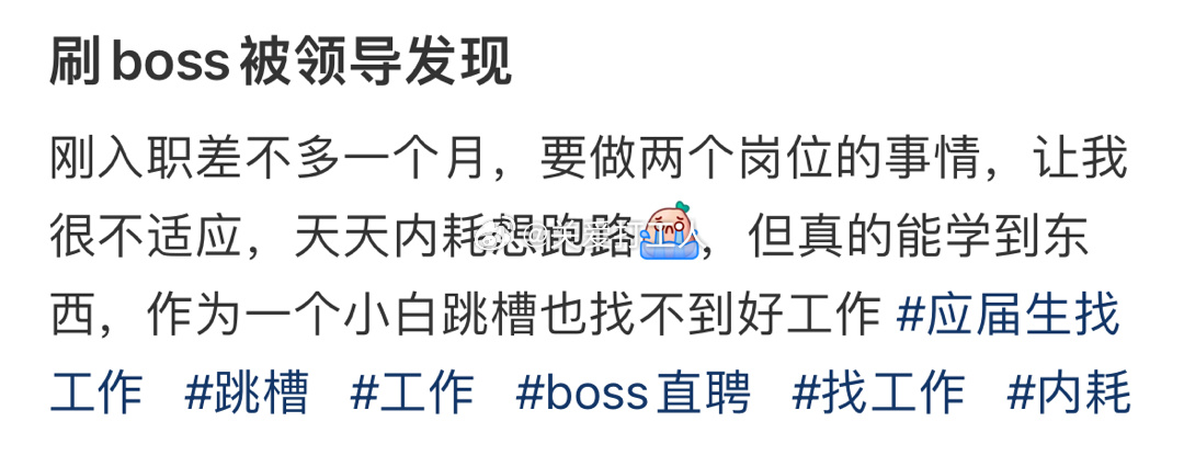 刷求职软件被领导发现[老师好] ​​​