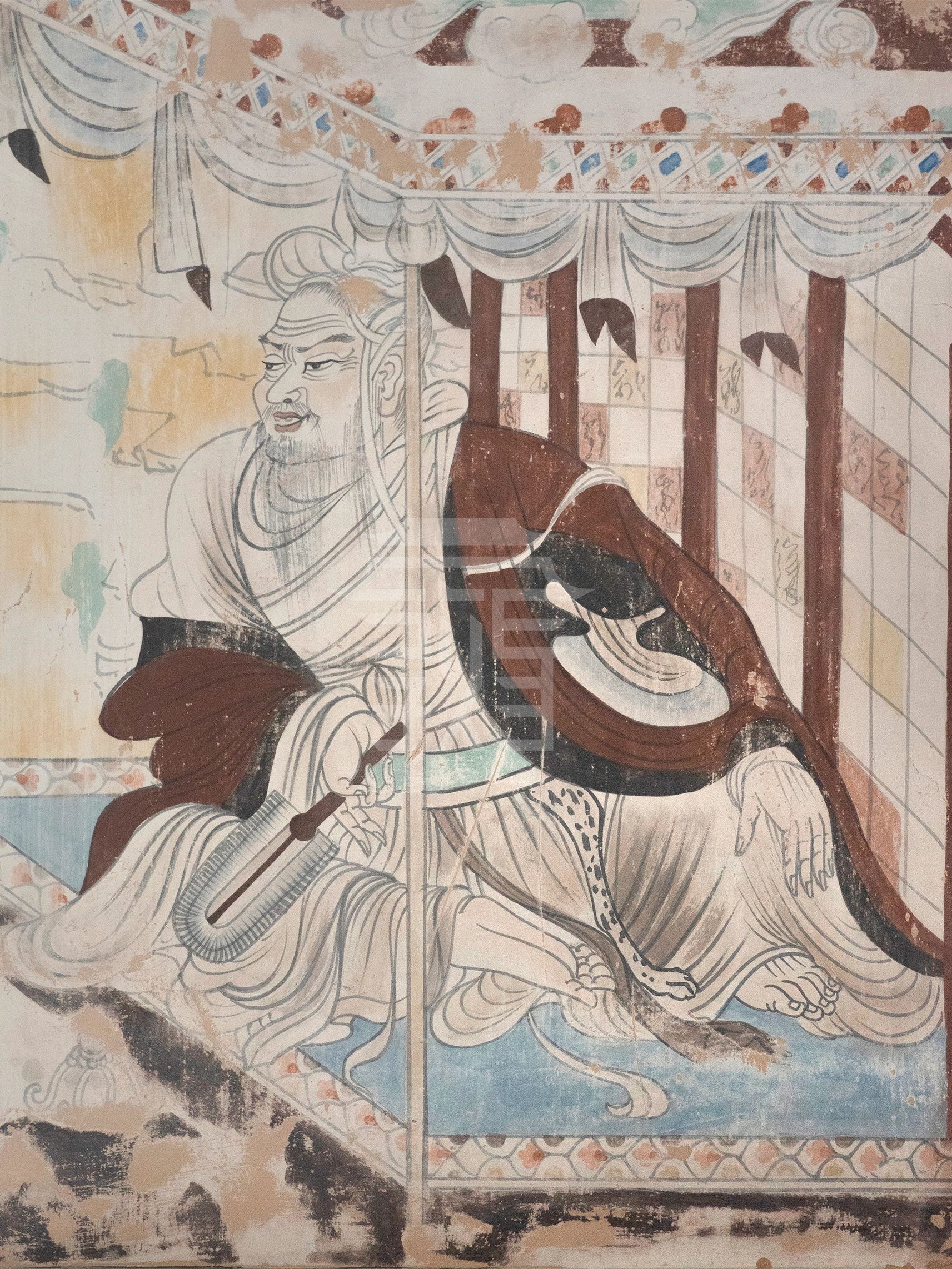 敦煌壁画 ·《维摩诘》 | 莫高窟103窟  相传维摩诘为一位得道菩萨，转世后成