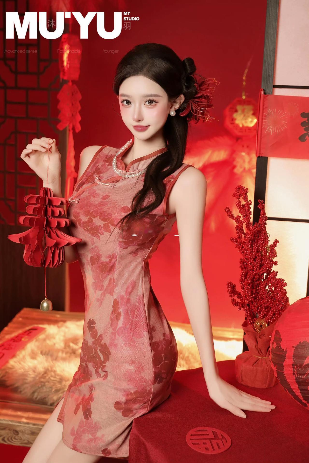 晒图笔记大赛美女旗袍穿搭写真