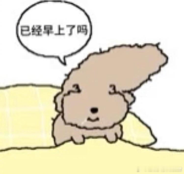 我早上起床就这样。我的精神状态凉好 ​​​