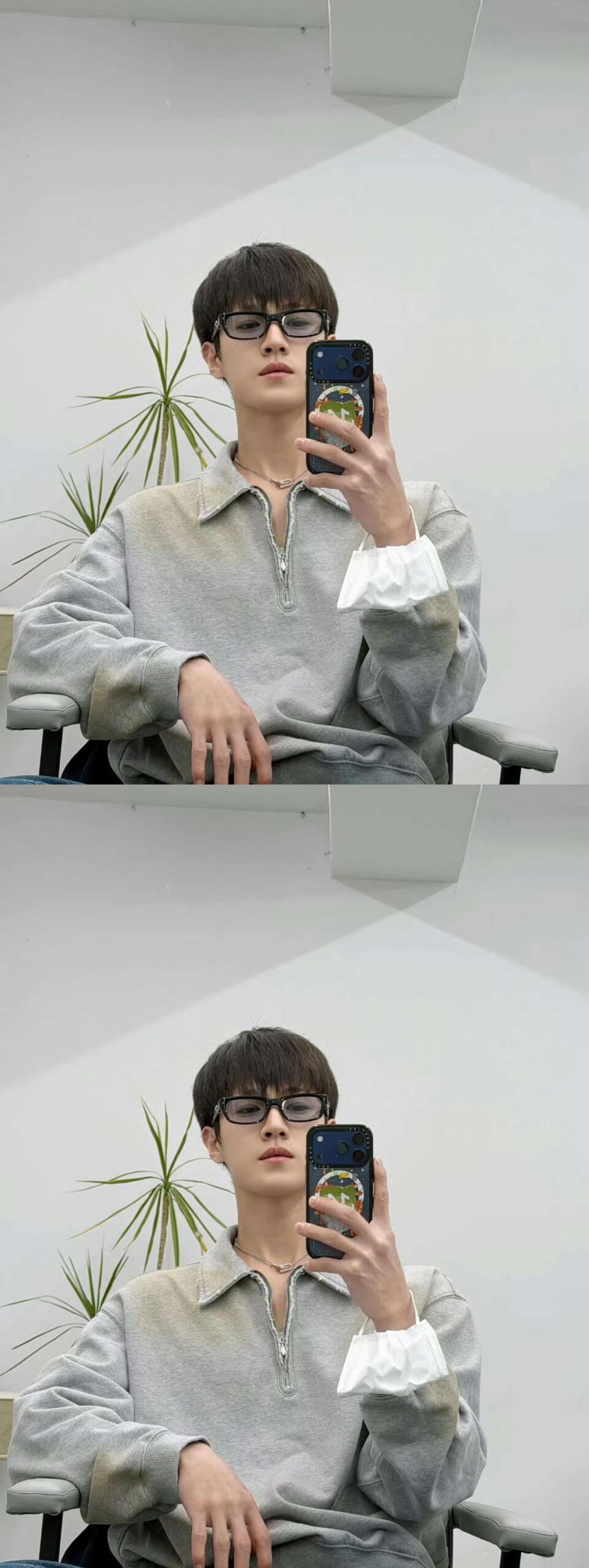 李昀锐对镜自拍 李昀锐ins更新对镜自拍 这个锐锐帅成啥样了 怎么有人做到既清纯