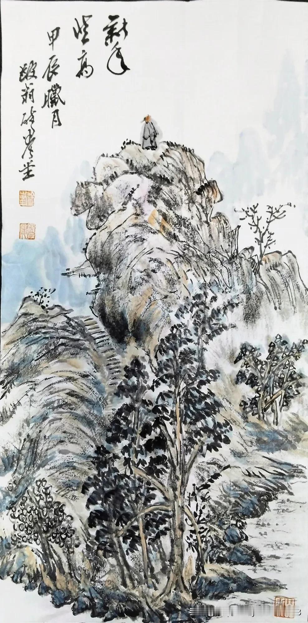 作画时构图欲紧，用笔要涩，笔致须从容，意态可优游。
——醉墨堂论画
壶书壶画壶说