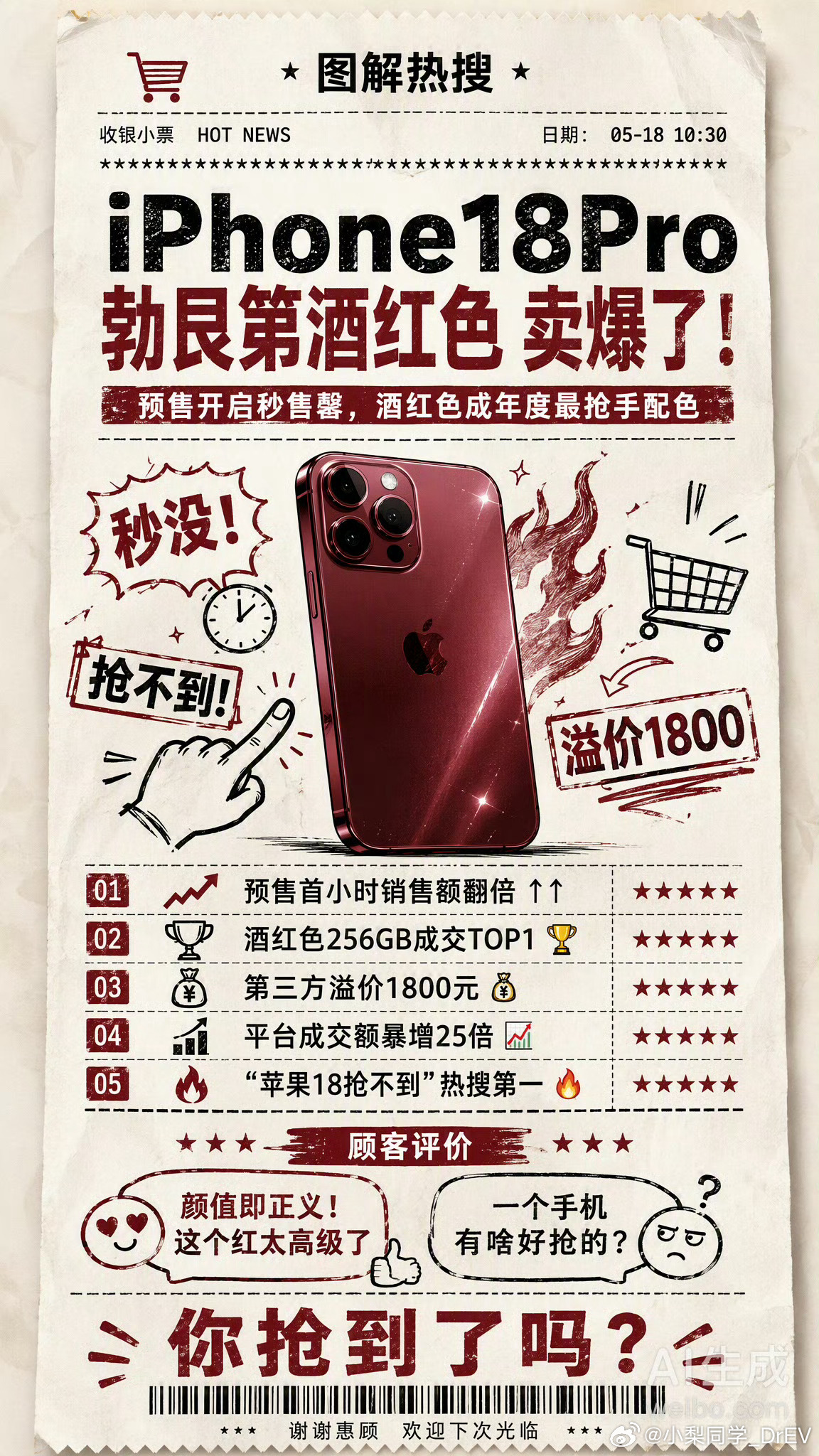 iPhone18Pro没看到真机就卖爆每年都有人吐槽苹果新手机也总有人说不会买但