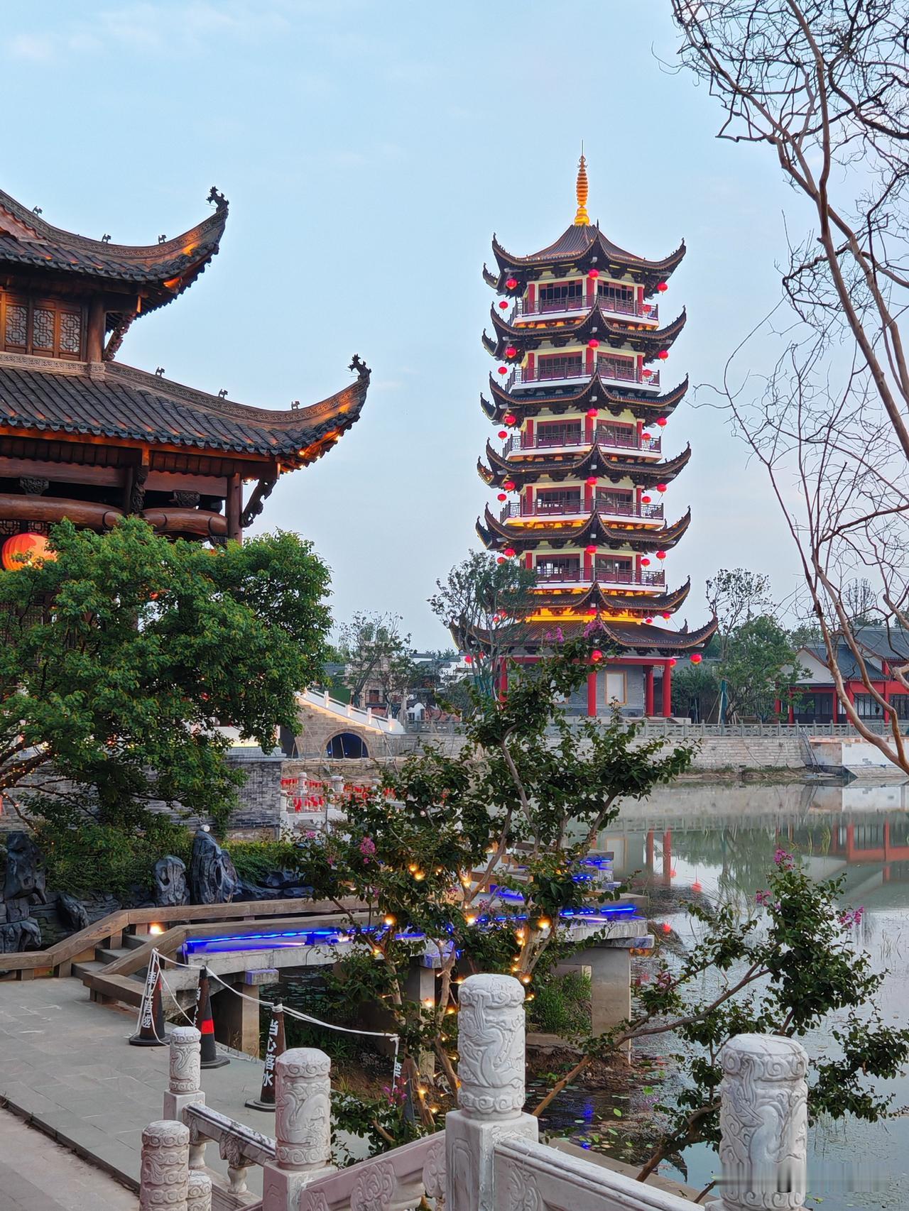 祥云塔，湖北云梦祥云湾！
