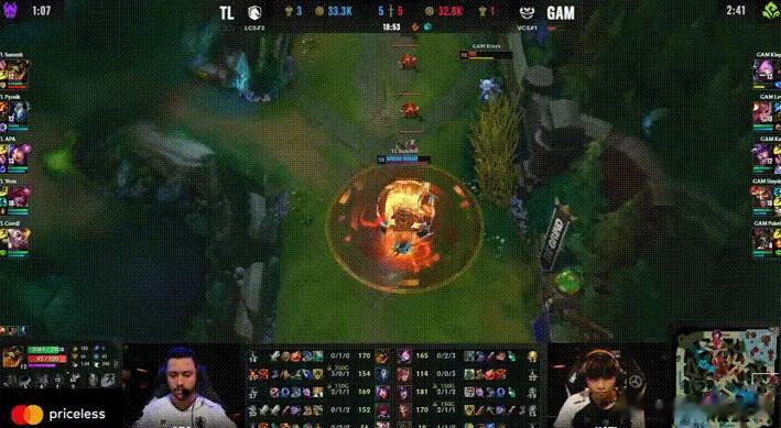 致命兵线断送GAM凯南生路这凯南让我想起了hoya，对线很不错，14分钟一过开始
